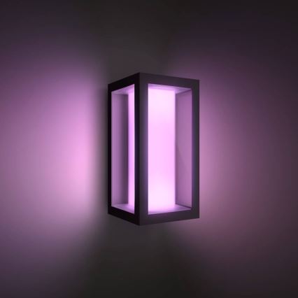 Philips - Уличный светодиодный настенный RGBW-светильник с регулированием яркости Hue IMPRESS 2xLED/8W/230V 2000-6500K IP44