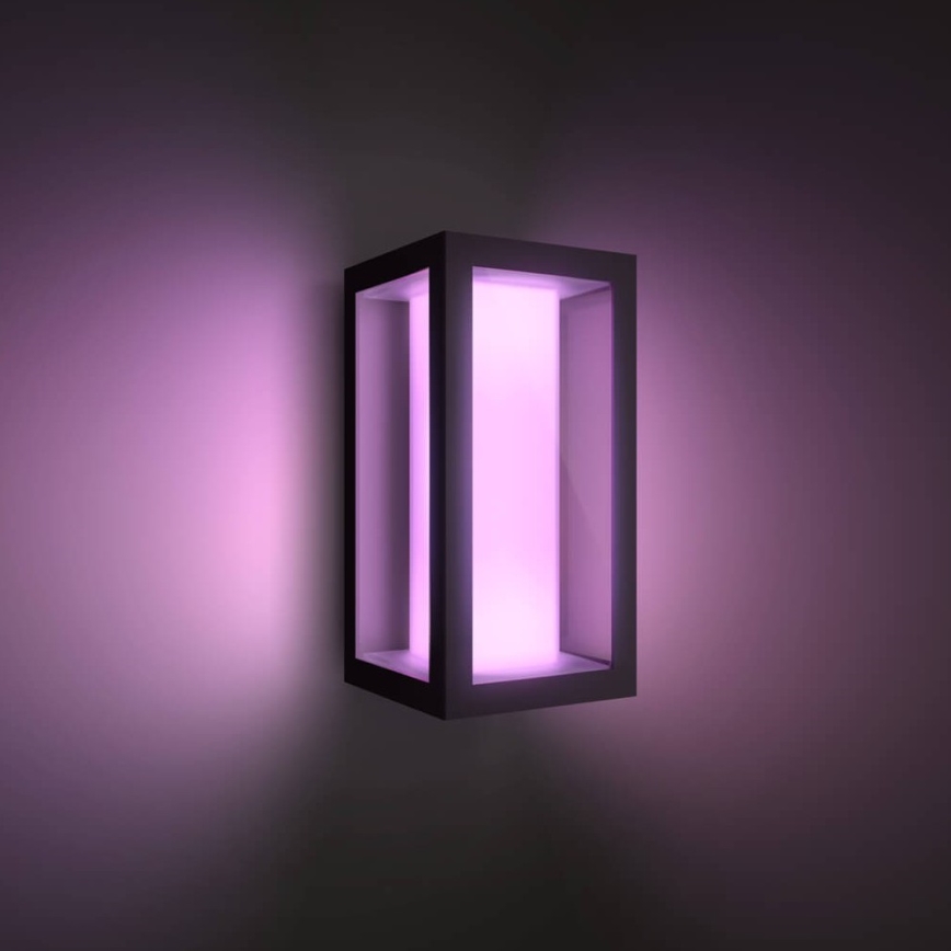 Philips - Уличный светодиодный настенный RGBW-светильник с регулированием яркости Hue IMPRESS 2xLED/8W/230V 2000-6500K IP44