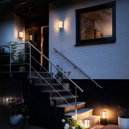 Philips 17429/30/P7 - Вуличний настінний світлодіодний RGBW світильник з регулюванням яскравості Hue IMPRESS 2xLED/8W/230V IP44