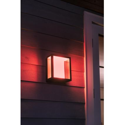 Philips - Светильник наружный настенный светодиодный RGBW с диммером Hue IMPRESS 2xLED/8W/230V IP44