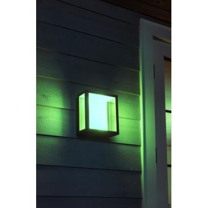 Philips - Светильник наружный настенный светодиодный RGBW с диммером Hue IMPRESS 2xLED/8W/230V IP44