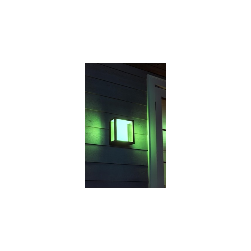 Philips - Светильник наружный настенный светодиодный RGBW с диммером Hue IMPRESS 2xLED/8W/230V IP44