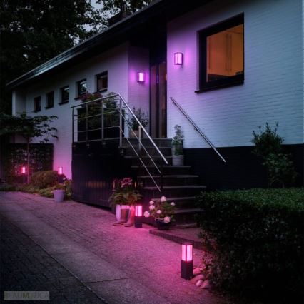 Philips - Светодиодная уличная RGBW-лампа с регулированием яркости Hue IMPRESS LED/16W/230V 2000-6500K IP44