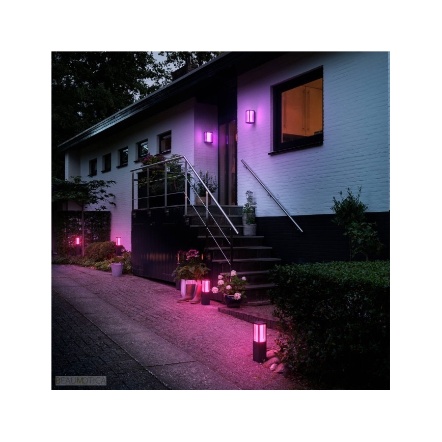 Philips - Вулична світлодіодна RGBW лампа з регулюванням яскравості Hue IMPRESS LED/16W/230V 2000-6500K IP44