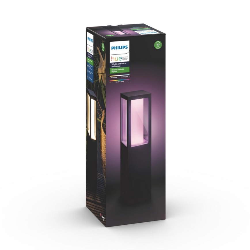 Philips - Вулична світлодіодна RGBW лампа з регулюванням яскравості Hue IMPRESS LED/16W/230V 2000-6500K IP44