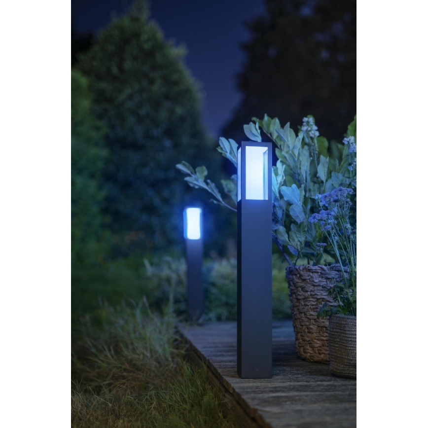 Philips - Вулична світлодіодна RGBW лампа з регулюванням яскравості Hue IMPRESS 2xLED/8W/230V 2000-6500K IP44