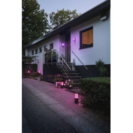 Philips - Вулична світлодіодна RGBW лампа з регулюванням яскравості Hue IMPRESS 2xLED/8W/230V 2000-6500K IP44