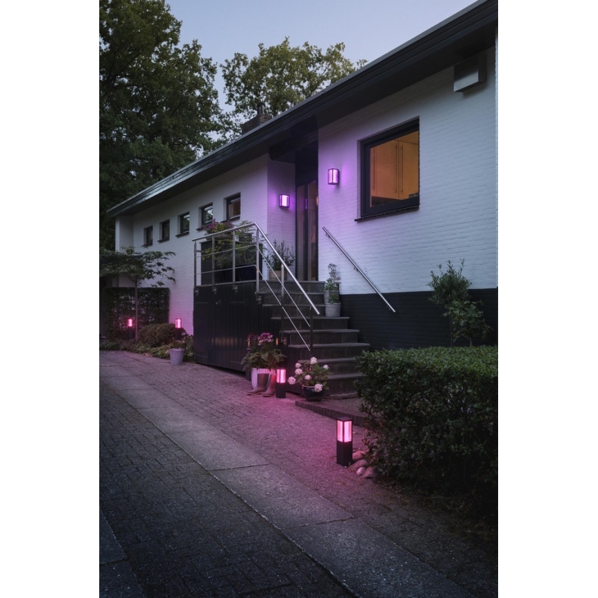 Philips - Вулична світлодіодна RGBW лампа з регулюванням яскравості Hue IMPRESS 2xLED/8W/230V 2000-6500K IP44