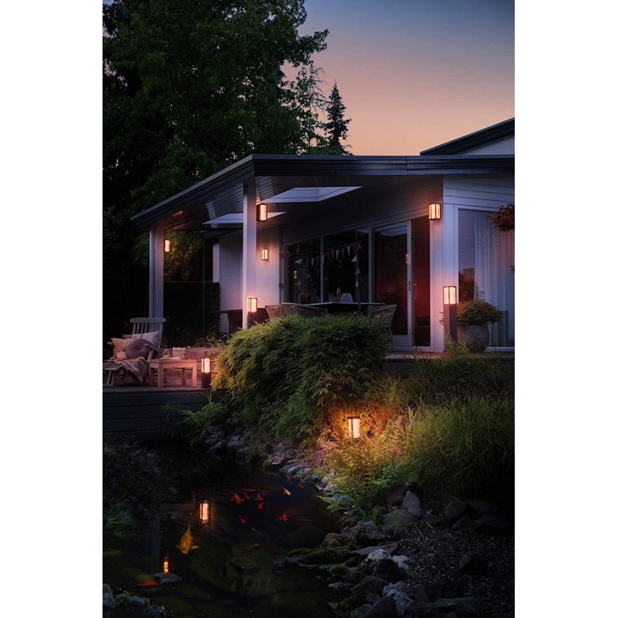 Philips - Вулична світлодіодна RGBW лампа з регулюванням яскравості Hue IMPRESS 2xLED/8W/230V 2000-6500K IP44