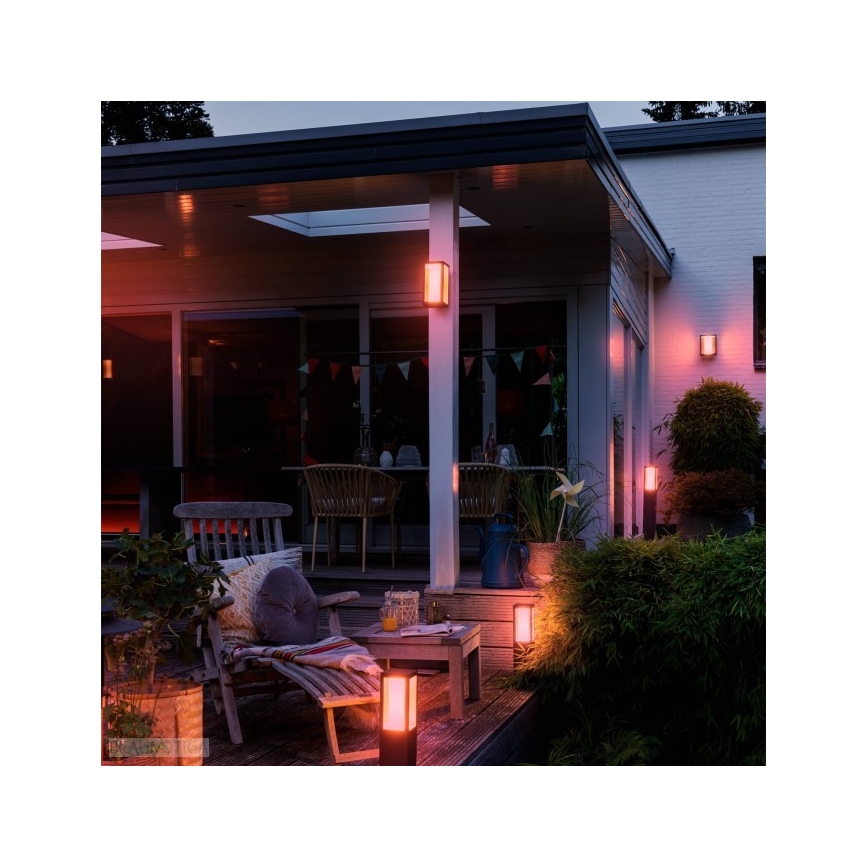 Philips - Светодиодная уличная RGBW-лампа с регулированием яркости Hue IMPRESS LED/16W/24V IP44