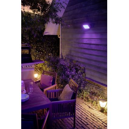 Philips - Светодиодный уличный RGBW-отражатель с регулированием яркости Hue DISCOVER 2xLED/15W/230V 2000-6500K IP44