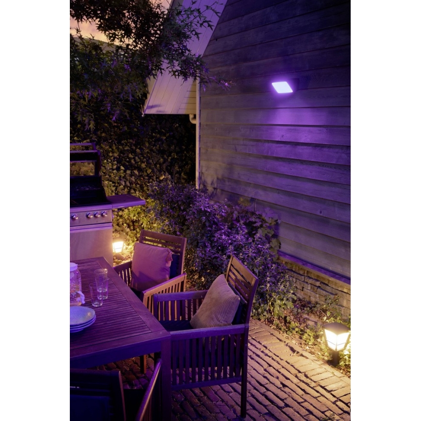Philips - Светодиодный уличный RGBW-отражатель с регулированием яркости Hue DISCOVER 2xLED/15W/230V 2000-6500K IP44