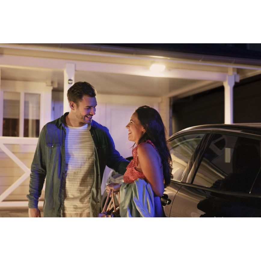 Philips - Вуличний світлодіодний прожектор з регулюванням яскравості Hue WELCOME 2xLED/15W/230V IP44