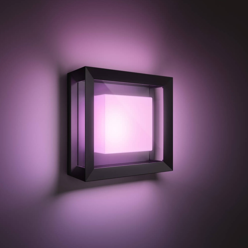 Philips - Уличный светодиодный настенный RGBW-светильник с регулированием яркости Hue ECONIC LED/15W/230V 2000-6500K IP44