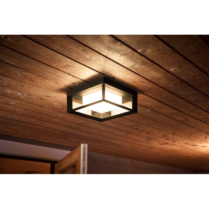 Philips - Уличный светодиодный настенный RGBW-светильник с регулированием яркости Hue ECONIC LED/15W/230V 2000-6500K IP44
