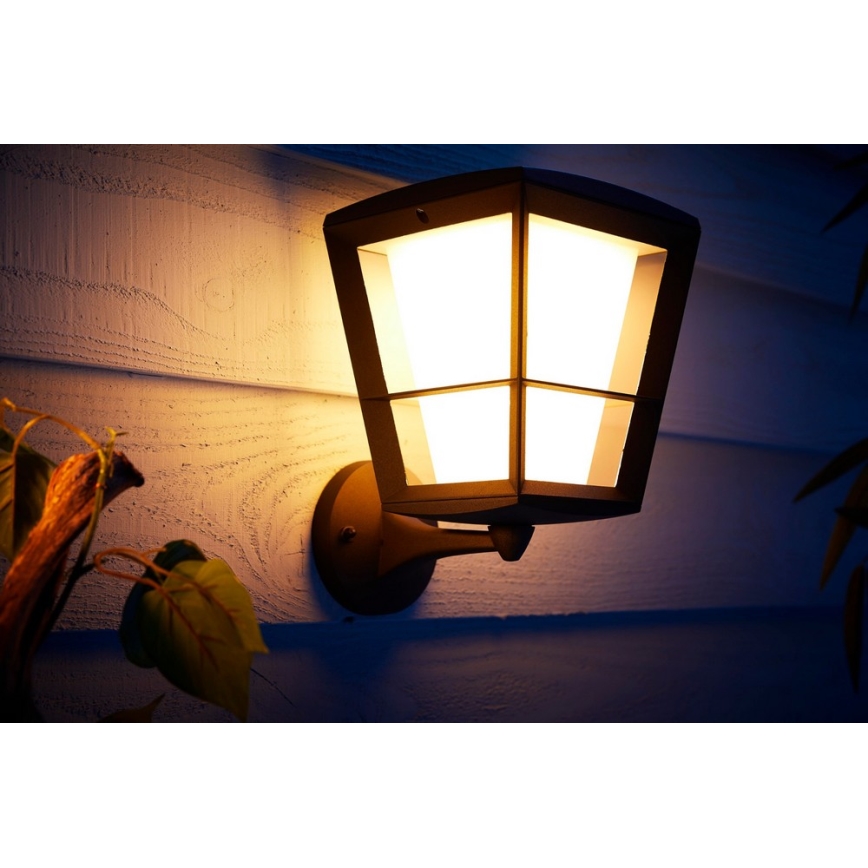 Philips - Світильник зовнішній настінний регульований LED RGBW Hue ECONIC LED/15W/230V IP44