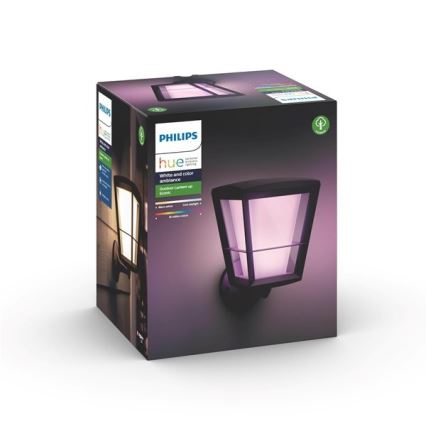 Philips - LED RGBW Вуличний настінний світильник з регулюванням яскравості Hue ECONIC LED/15W/230V IP44