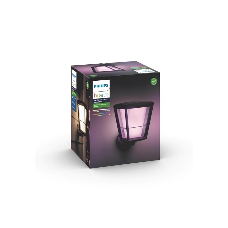 Philips - LED RGBW Вуличний настінний світильник з регулюванням яскравості Hue ECONIC LED/15W/230V IP44