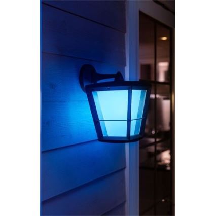 Philips - Уличный светодиодный настенный RGBW-светильник с регулированием яркости Hue ECONIC LED/15W/230V 2000-6500K IP44