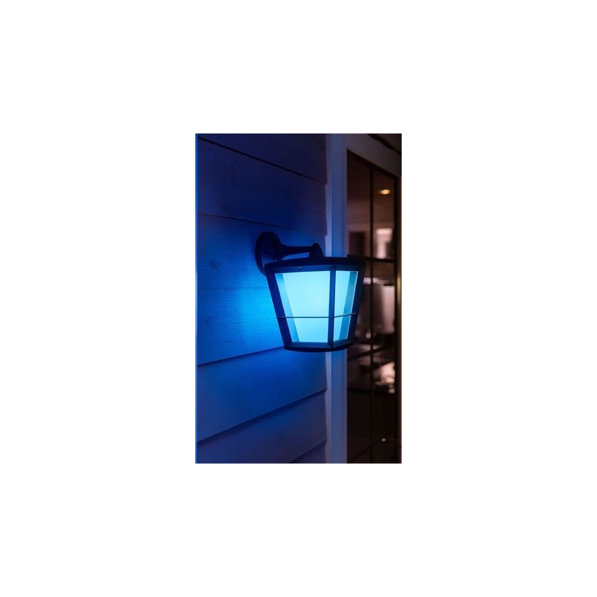 Philips - Уличный светодиодный настенный RGBW-светильник с регулированием яркости Hue ECONIC LED/15W/230V 2000-6500K IP44