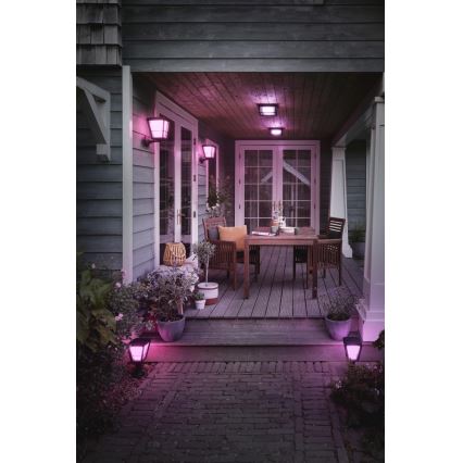 Philips - LED RGBW Вулична лампа з регулюванням яскравості Hue ECONIC LED/15W/230V IP44