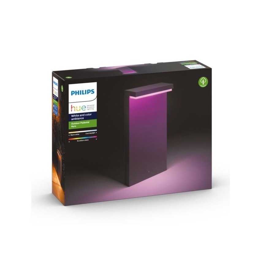 Philips - LED RGBW Вулична лампа з регулюванням яскравості Hue NYRO LED/13,5W/230V 2000-6500K IP44