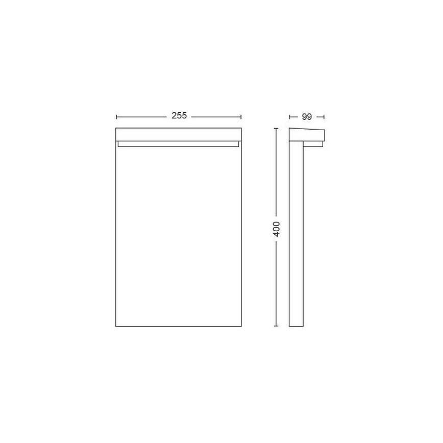 Philips - Светодиодная уличная RGBW-лампа с регулированием яркости Hue NYRO LED/13,5W/230V 2000-6500K IP44