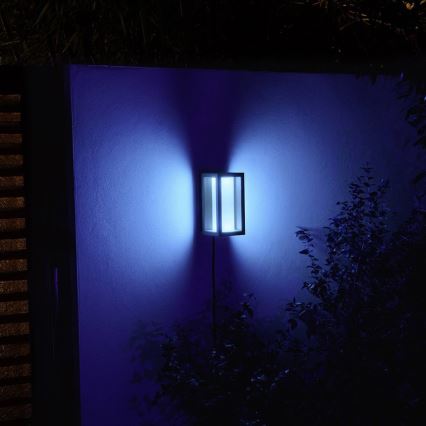 Philips - LED RGBW Вуличний настінний світильник з регулюванням яскравості Hue IMPRESS 2xLED/8W/24V 2000-6500K IP44