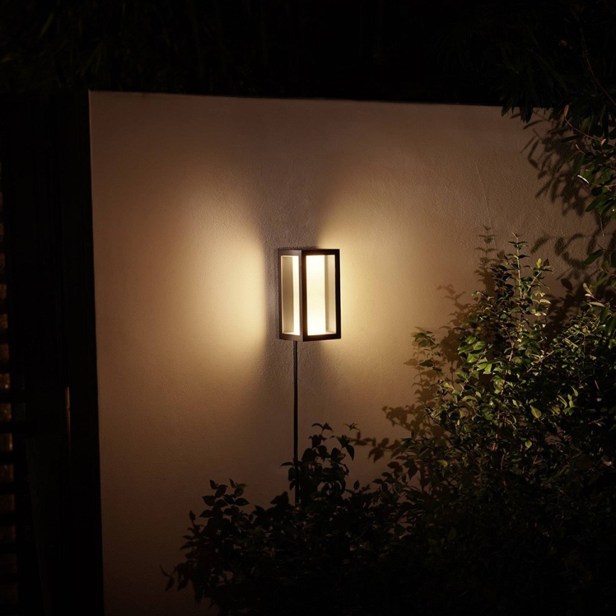 Philips - LED RGBW Вуличний настінний світильник з регулюванням яскравості Hue IMPRESS 2xLED/8W/24V 2000-6500K IP44