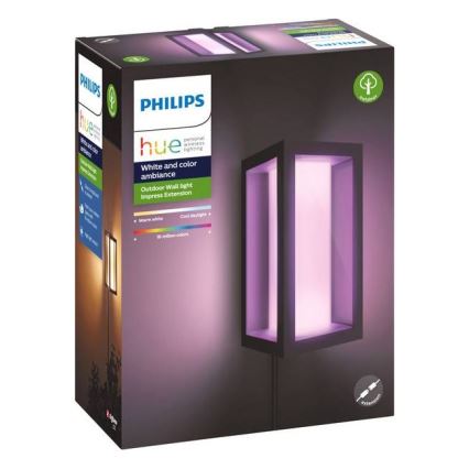 Philips - Уличный светодиодный настенный RGBW-светильник с регулированием яркости Hue IMPRESS 2xLED/8W/24V 2000-6500K IP44