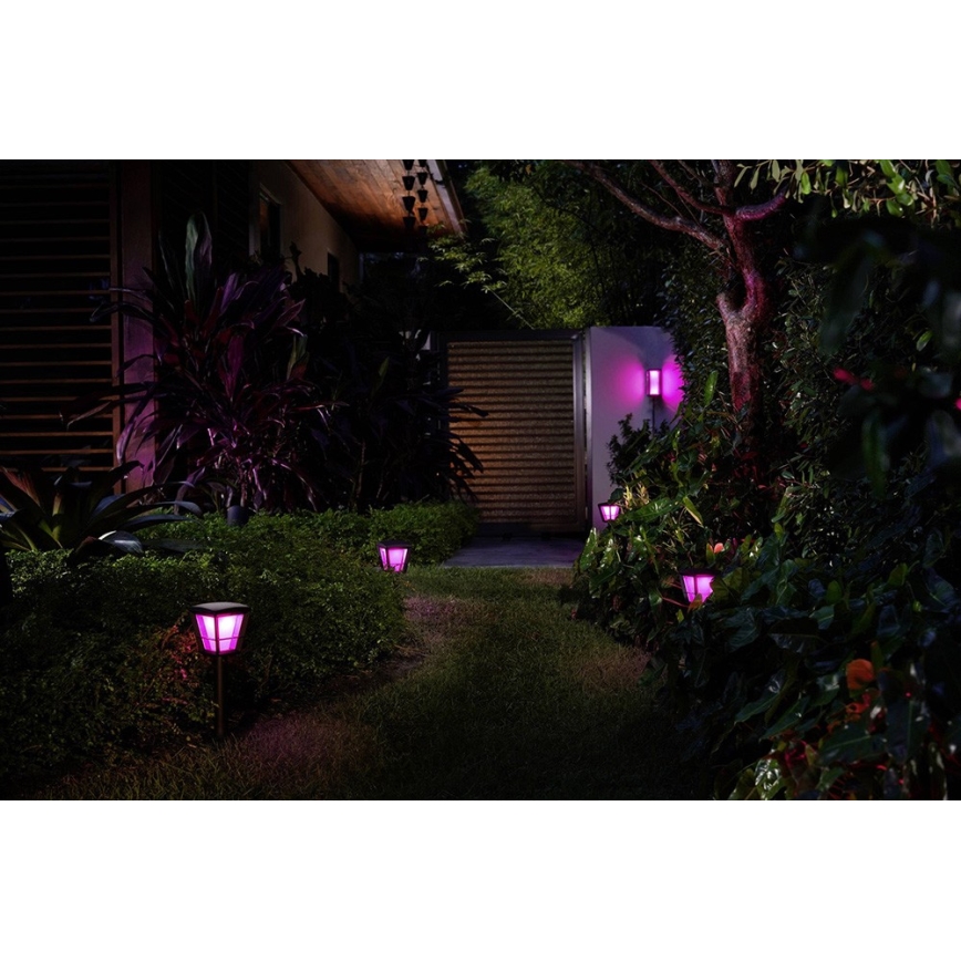 Philips - Уличный светодиодный настенный RGBW-светильник с регулированием яркости Hue IMPRESS 2xLED/8W/24V 2000-6500K IP44