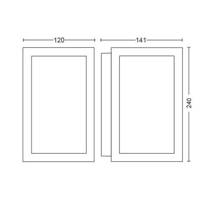 Philips - Светильник уличный настенный светодиодный RGBW с диммером Hue IMPRESS 2xLED/8W/24V 2000-6500K IP44