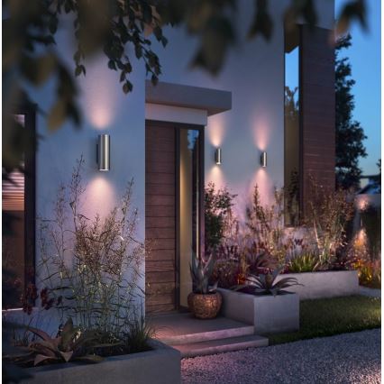 Philips - LED RGBW Вуличний настінний світильник з регулюванням яскравості Hue APPEAR 2xLED/8W/230V IP44