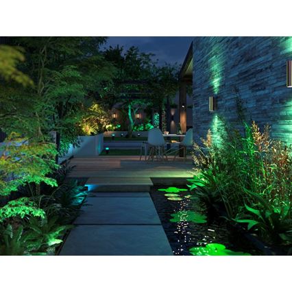 Philips - LED RGBW Вуличний настінний світильник з регулюванням яскравості Hue APPEAR 2xLED/8W/230V IP44