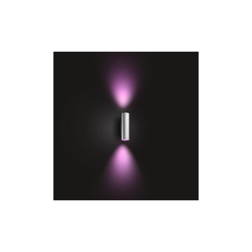 Philips - Уличный светодиодный настенный RGBW-светильник с регулированием яркости Hue APPEAR 2xLED/8W/230V IP44