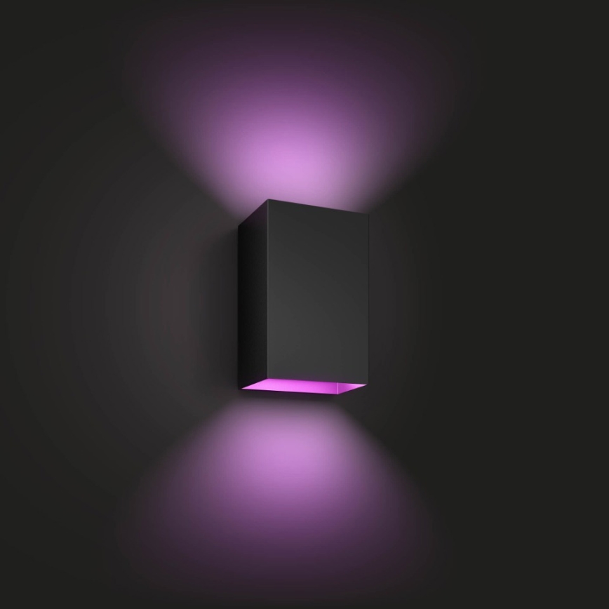 Philips - Уличный светодиодный настенный RGBW-светильник с регулированием яркости Hue RESONATE 2xLED/8W/230V 2000-6500K IP44