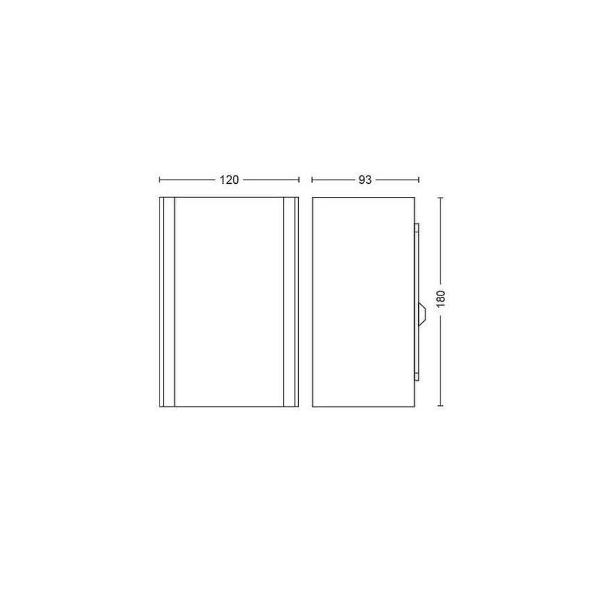 Вуличний світлодіодний настінний RGBW світильник з регулюванням яскравості Hue RESONATE 2xLED/8W/230V 2000-6500K IP44