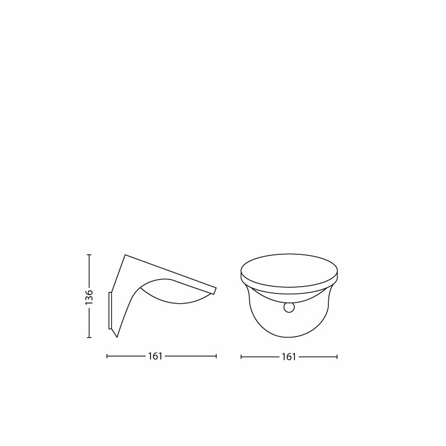 Philips 17808/87/16 - Світильник на сонячній батареї з LED, датчиком руху та сутінковим сенсором MYGARDEN DUSK 1xLED/1W/3,7V 2200 mAh IP44