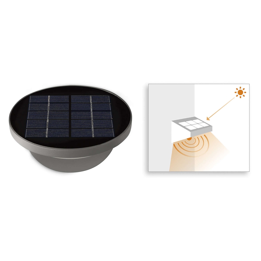 Philips 17808/87/16 - Світлодіодна світильник на сонячній батареї з датчиком MYGARDEN DUSK 1xLED/1W/3,7V IP44