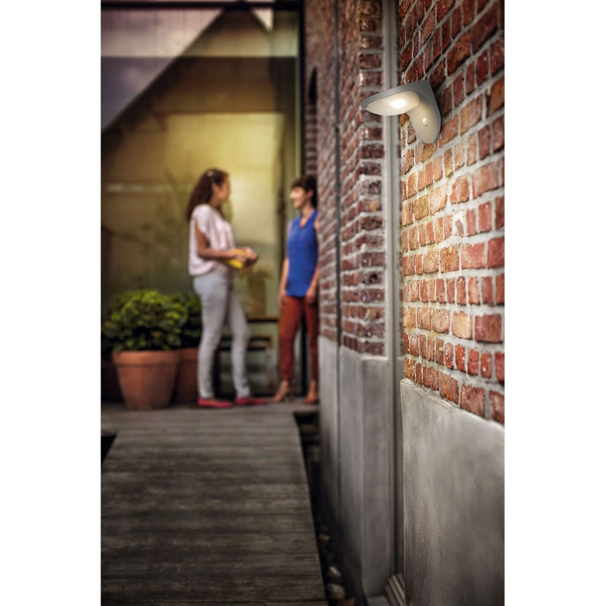 Philips 17808/87/16 - Світлодіодна світильник на сонячній батареї з датчиком MYGARDEN DUSK 1xLED/1W/3,7V IP44