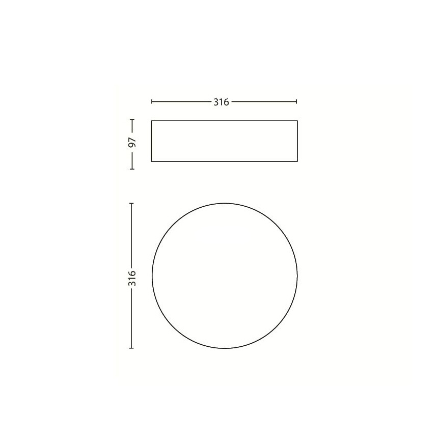 Philips - Стельовий світильник 2xE27/23W/230V