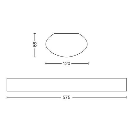 Philips 31248/31/P0 - Технічний LED світильник AQUALINE LED/24W/230V IP65