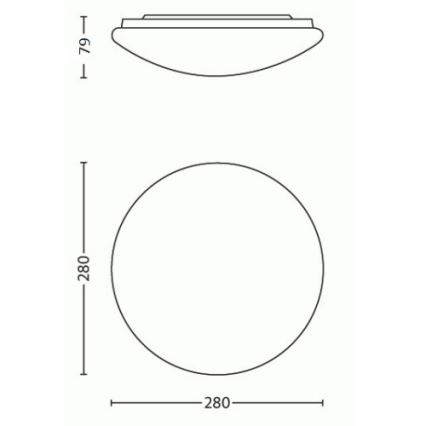 Philips - Світлодіодний стельовий світильник LED/9,6W/230V
