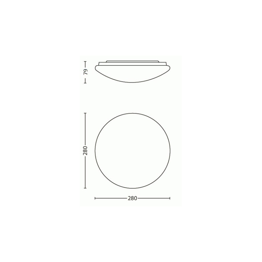 Philips - Світлодіодний стельовий світильник LED/9,6W/230V