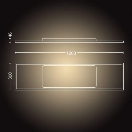 Philips - Светодиодная панель с регулированием яркости Hue AURELLE LED/39W/230V + пульт ДУ