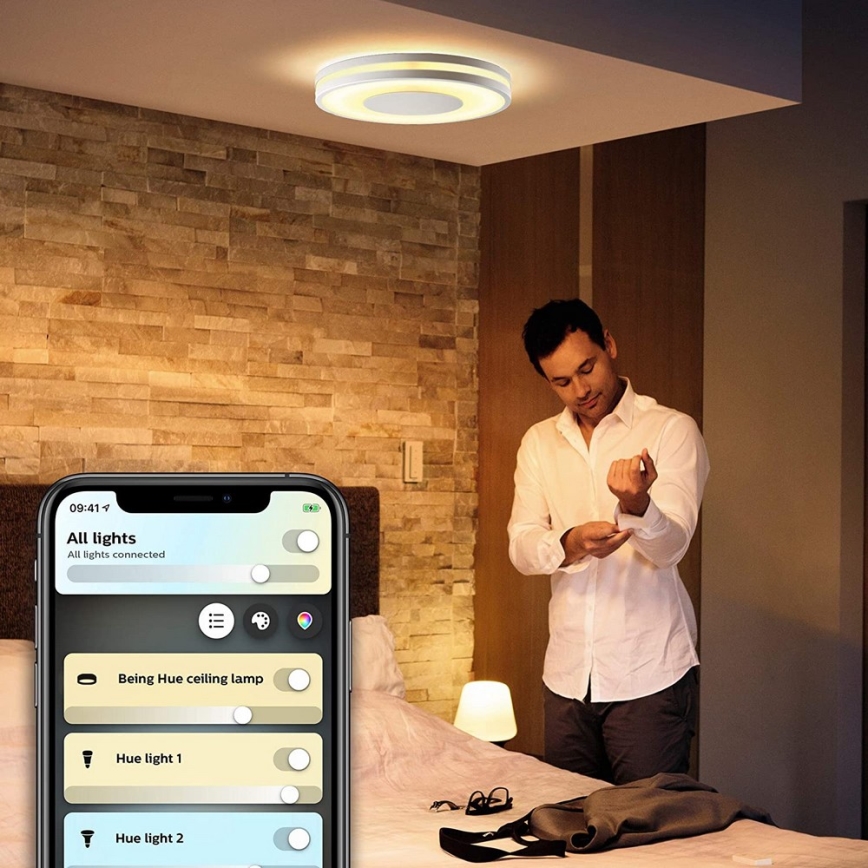 Philips - LED Світильник з регулятором яскравості Hue BEING LED/27W/230V + пульт дистанційного керування