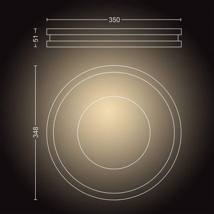Philips - LED Світильник з регулятором яскравості Hue BEING LED/27W/230V + пульт дистанційного керування