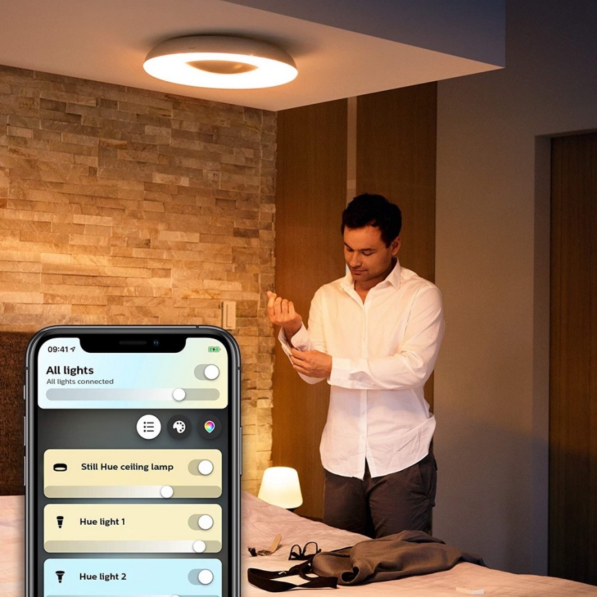 Philips - Светодиодный светильник с регулированием яркости Hue STILL LED/27W/230V + пульт ДУ