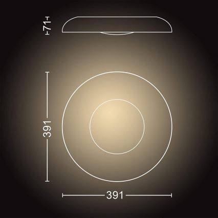Philips - Светодиодный светильник с регулированием яркости Hue STILL LED/27W/230V + пульт ДУ