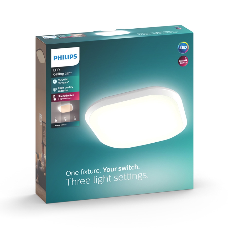 Philips - Світлодіодний стельовий світильник з регульованою яскравістю LED/18W/230V